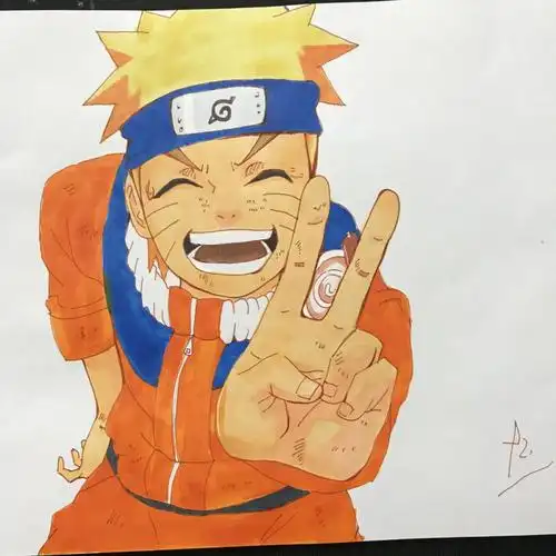 11岁画画练习036鸣人