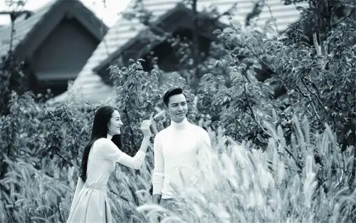 陈伟霆迪丽热巴唯美情侣写真桌面壁纸图片