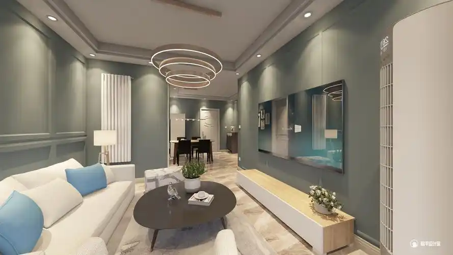 现代风格两室两厅装修设计效果图