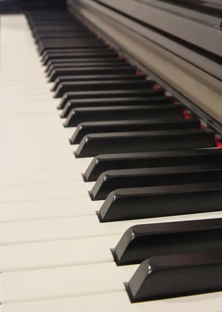 钢琴键的角度特写,钢琴键的角度特写
