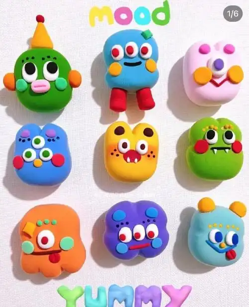 好看且简单易做的粘土手工#超轻粘土