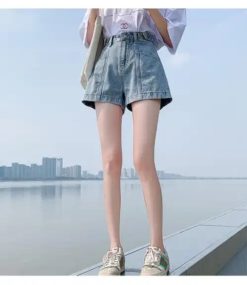 2020实价牛仔短裤女高腰宽松年新款夏季薄款短热裤ins潮牛子短裤