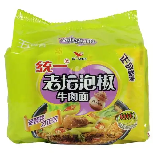统一100泡椒牛肉面五合一104g5