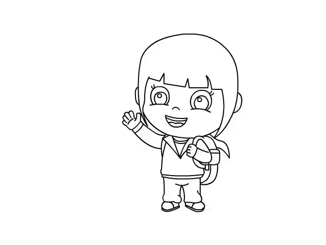 学生简笔画学生怎么画