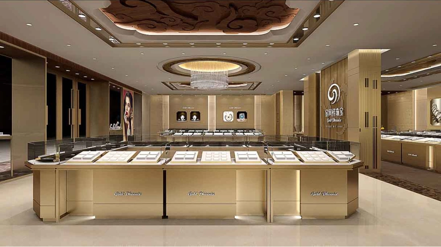 上海珠宝展【金凤祥珠宝】大型展台案例