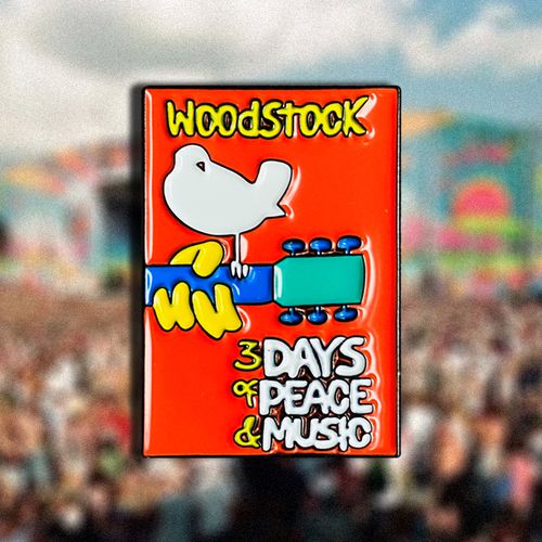 伍德斯托克音乐节金属徽章woodstock海报胸针1969复古怀旧纪念品