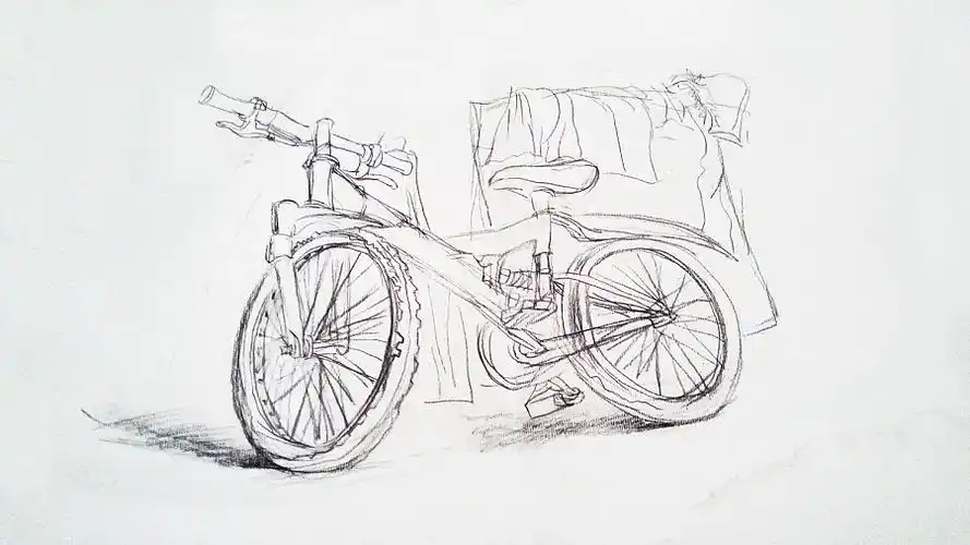 速写,几年前自己画的一些作品晒晒,都发霉了!