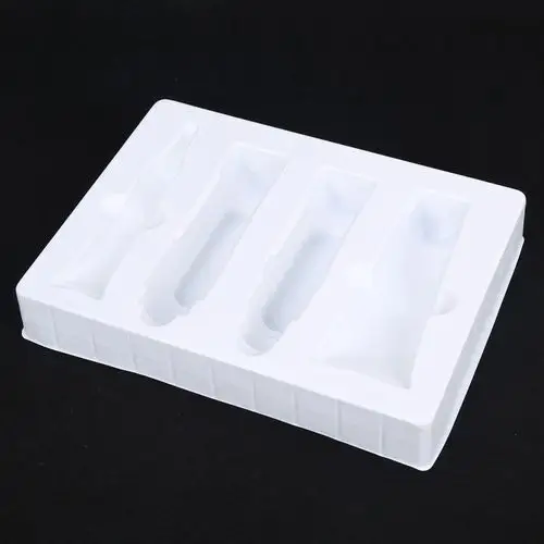 塑料制品加工 ps白色内衬,化妆品内托 植绒内托