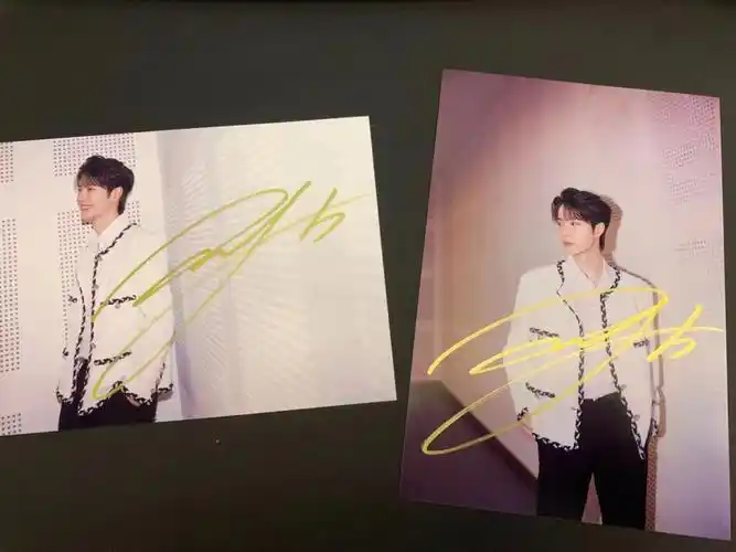 王一博王鹤棣龚俊签名照更新