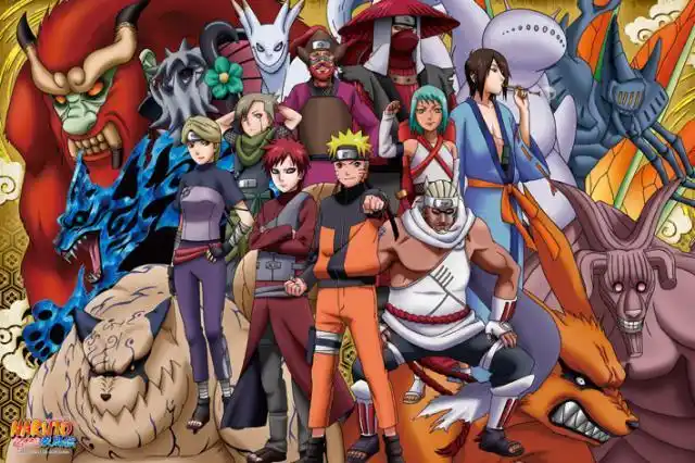 求火影忍者尾兽及人柱力图片