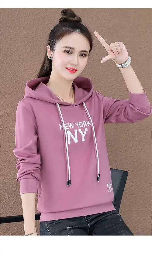 女装卫衣新款含棉卫衣女春秋薄款2021年新款春装洋气减龄上衣春款女装