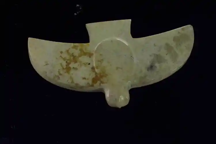 我看见美丽洲的青枝上,一只玉鸟带着光阴的消音器把良渚博物馆罩在