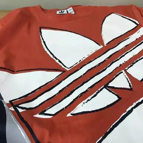 小草oversize风涂鸦短袖 热烫印花工艺 客供长绒棉时尚休闲运动情侣款