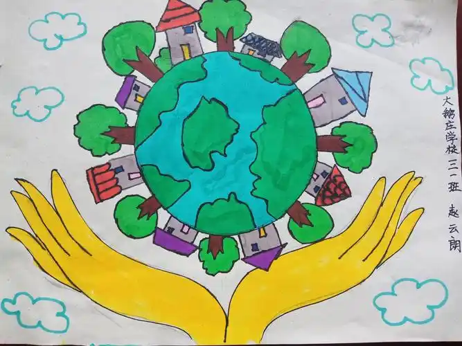 大鹅庄小学"世界地球日"主题绘画优秀作品展评 - 美篇