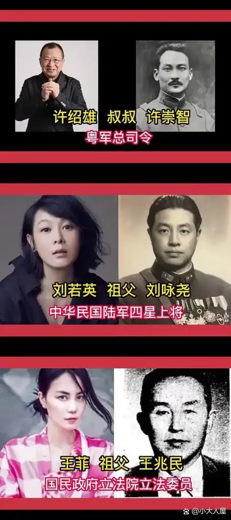 揭秘12位家世显赫的明星:名门望族的光环与荣耀 在娱乐圈中,有些明星