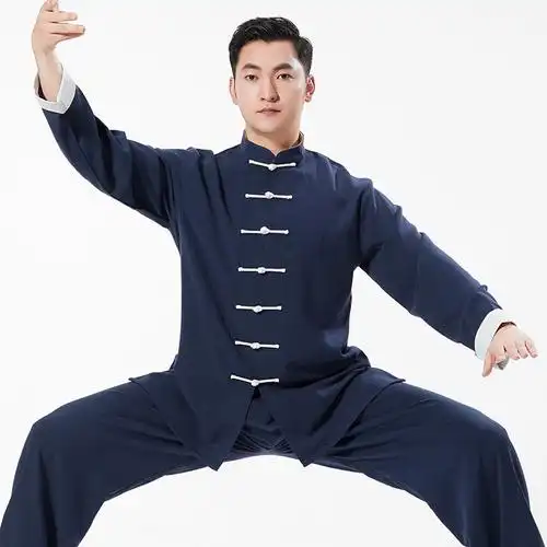 悟唐翻袖太极服男春夏太极拳练功服女武术表演比赛服中国风武印象