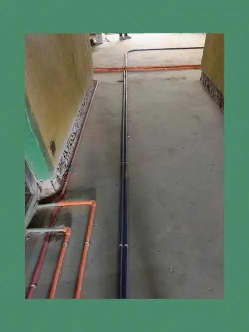 湖光铭庭水电施工现场