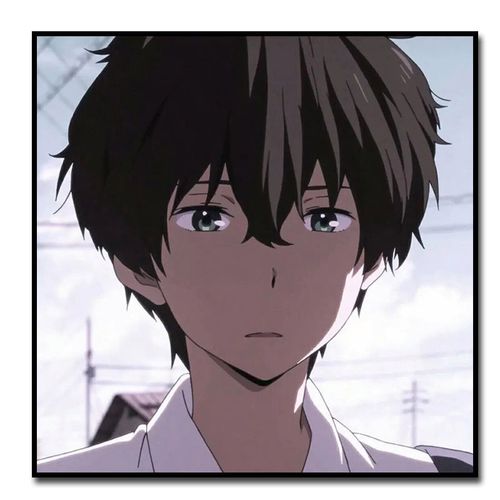 折木奉太郎动漫冰菓情侣头像diy数字油画男女孩礼物减压涂色挂画