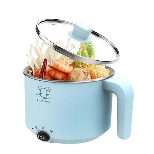 利仁 电煮锅1l小电锅 多功能炒煮电热锅迷你电热杯学生宿舍锅煮面电