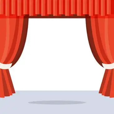 卡通幕布舞台主图背景