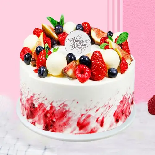 仿真生日蛋糕模型2020网红流行创意定制水果欧式塑胶橱窗摆设样品