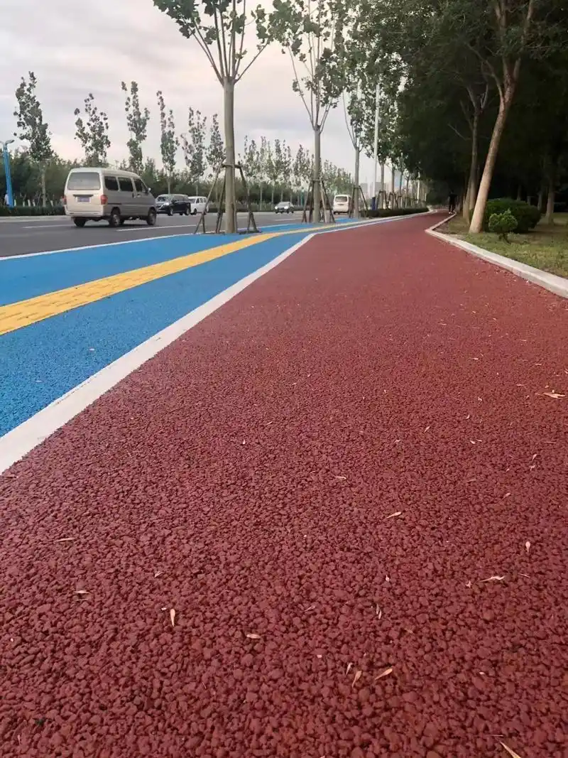 曲靖透水混凝土彩色路面 透水彩色沥青 绿色环保制作精良_山东康德孚