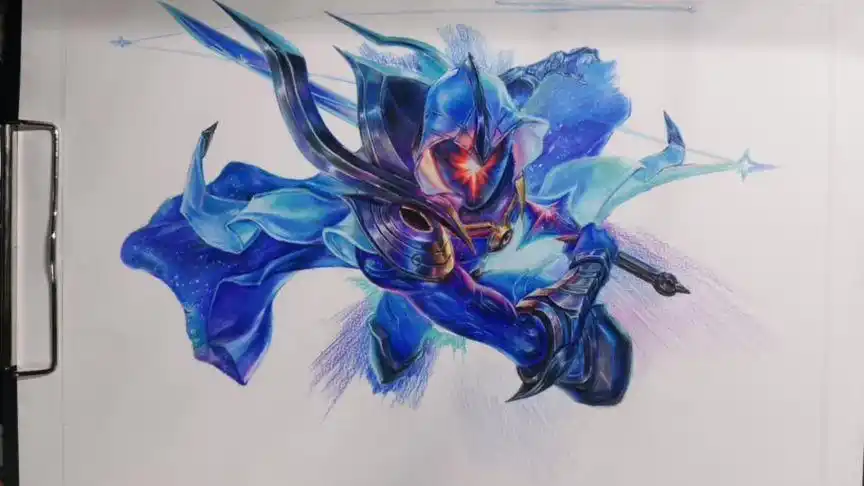 lol #绘浮生 #无极剑圣 #绘画画的子俊  每次随便画画就不限流