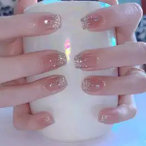 假指甲贴片成品渐变色图片