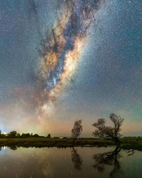 璀璨银河,绝美星空,7-8月是最适合观看银河的季节!#直播银河落九天