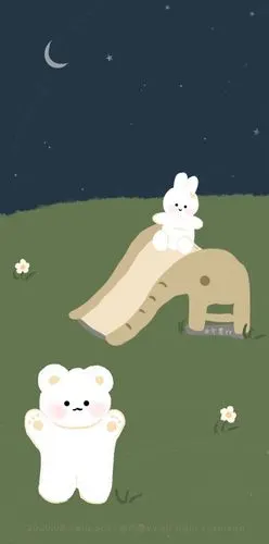 小清新森系可爱手绘手机壁纸