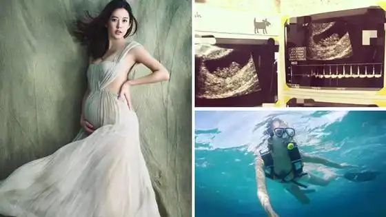 张子萱怀孕全纪录照片曝光 孕期做瑜伽期待满满