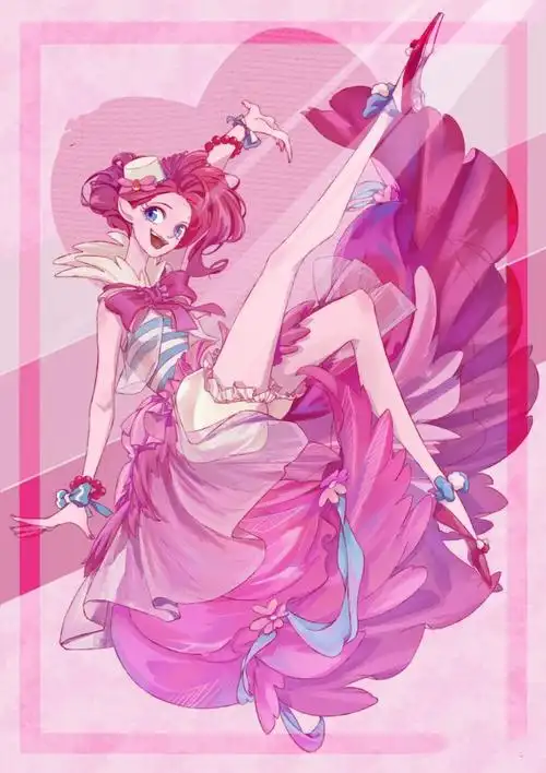 小马宝莉拟人作品又出新作珍奇像出嫁公主碧琪的美腿比人还高