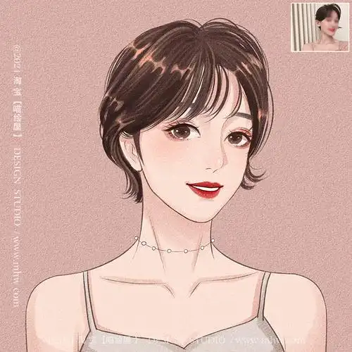 漫画水彩照片真人人物卡通人卡通定制设计头像手绘真人漫画