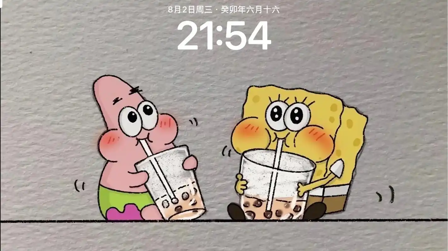 《海绵宝宝》#海绵宝宝 #ipad壁纸 #背景图 #图文 - 抖音