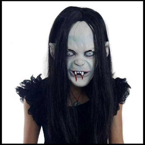 恐怖魔女面具咒怨贞子鬼怪面具贞子恐怖套头面具吓人整人鬼面具