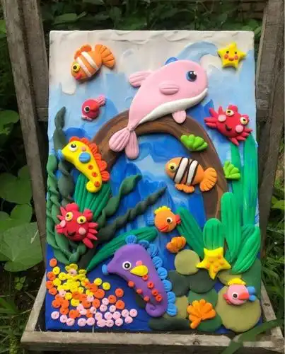 超轻粘土的创意打开方式diy出孩子最童真的梦想