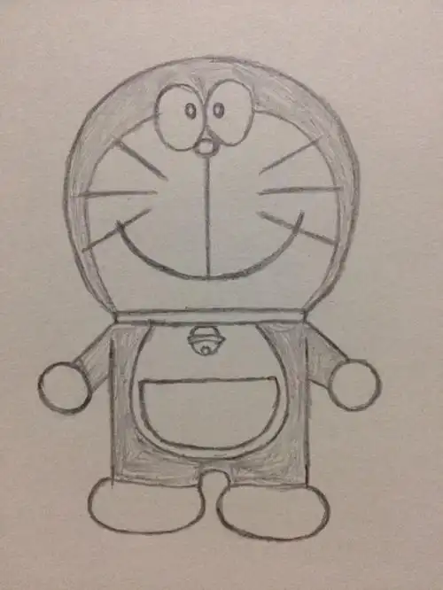 素描简笔画哆啦a梦 简笔画图片大全-普车都