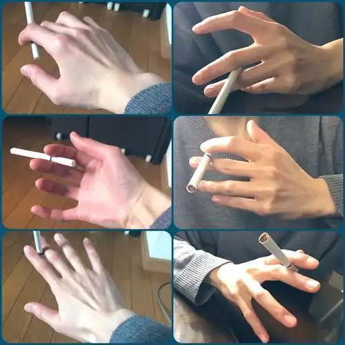 给大佬递烟一组抽烟手部动作参考