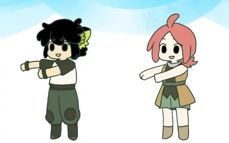 活动作品罗小黑战记小黑和小白的咚咚向前