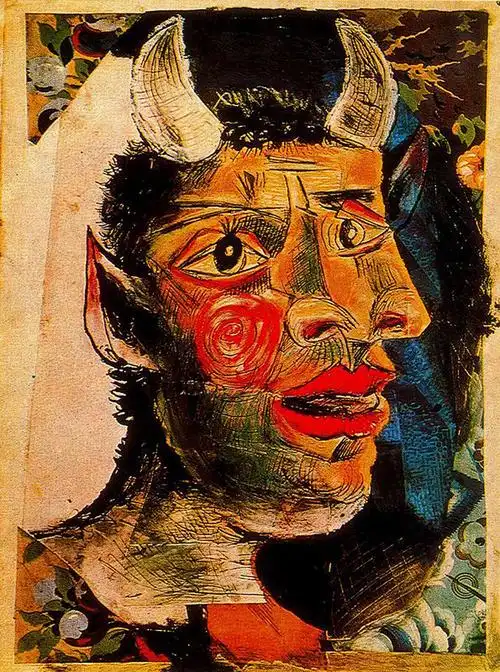 毕加索 pablo picasso  创作年代:1938  风格:超现实主义  体裁:肖