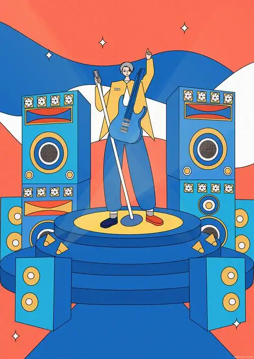 插画习作-演唱会