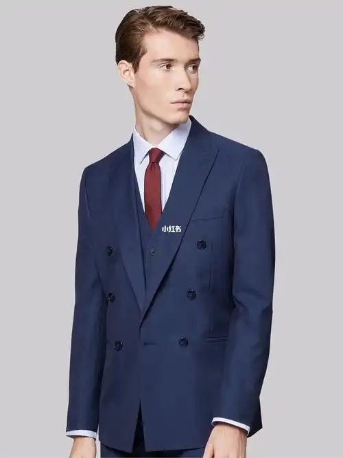 商务风蓝色西装