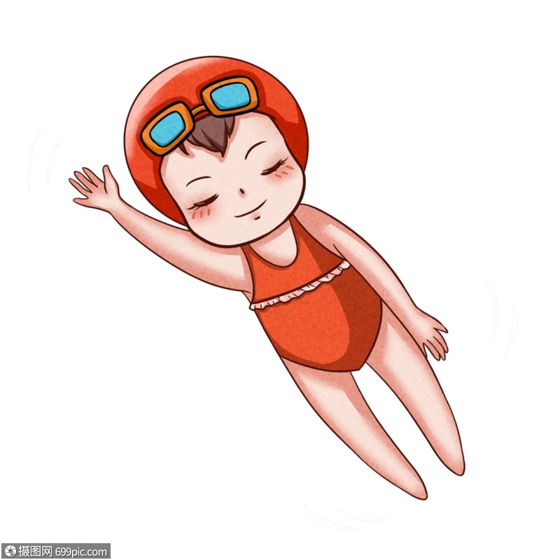 游泳的女孩女生女孩图片