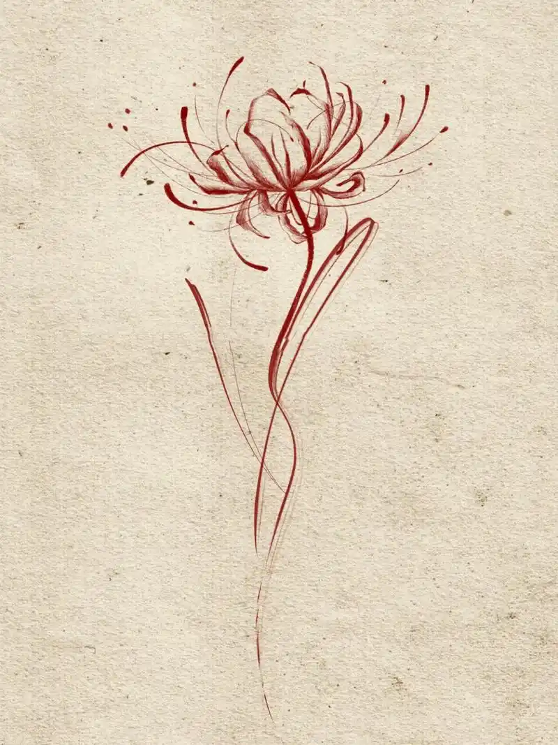 tattoo|彼岸花纹身|曼珠沙华 "每个人都有属于自己的彼岸花" 7515