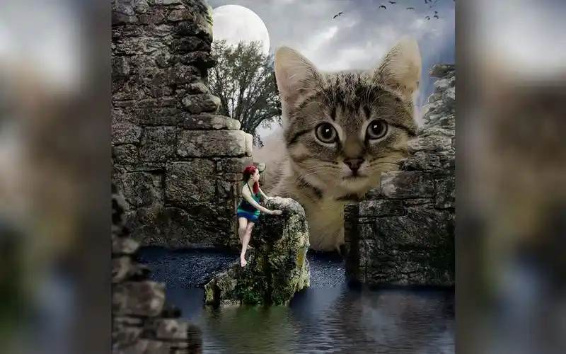 ps合成教程,平面设计创意合成,教你如何用多张图片合成场景_哔哩哔哩