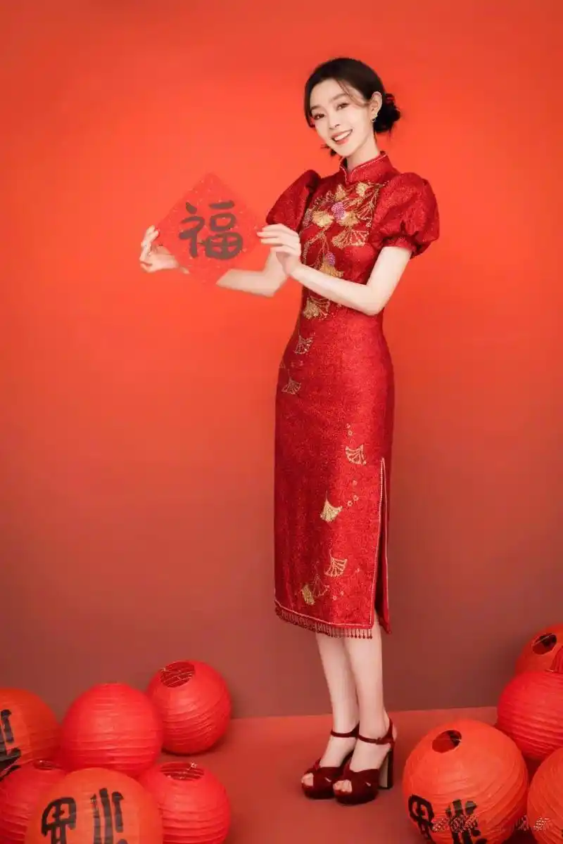 宋轶的旗袍造型优雅的气质