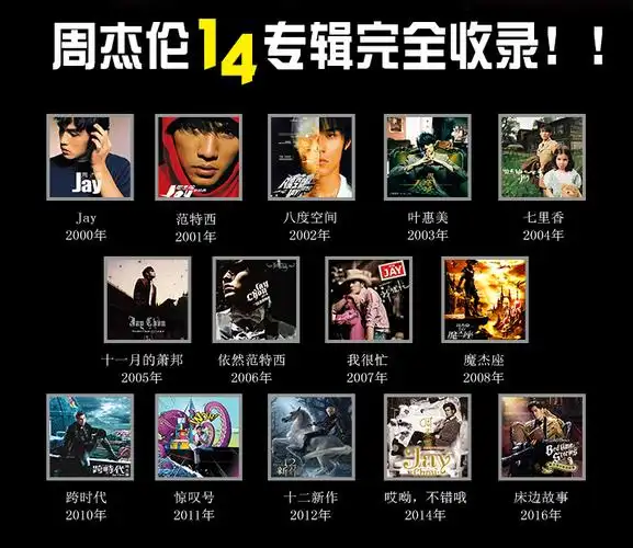 周杰伦范特西杰伦叶惠美七里香全套全集唱片jay专辑音乐cd