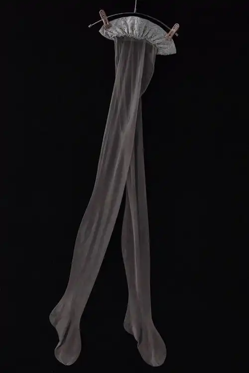 0d丝滑丝袜0d黑女夏季连裤情趣诱惑脚尖透明档开叉性感免脱学生 灰色