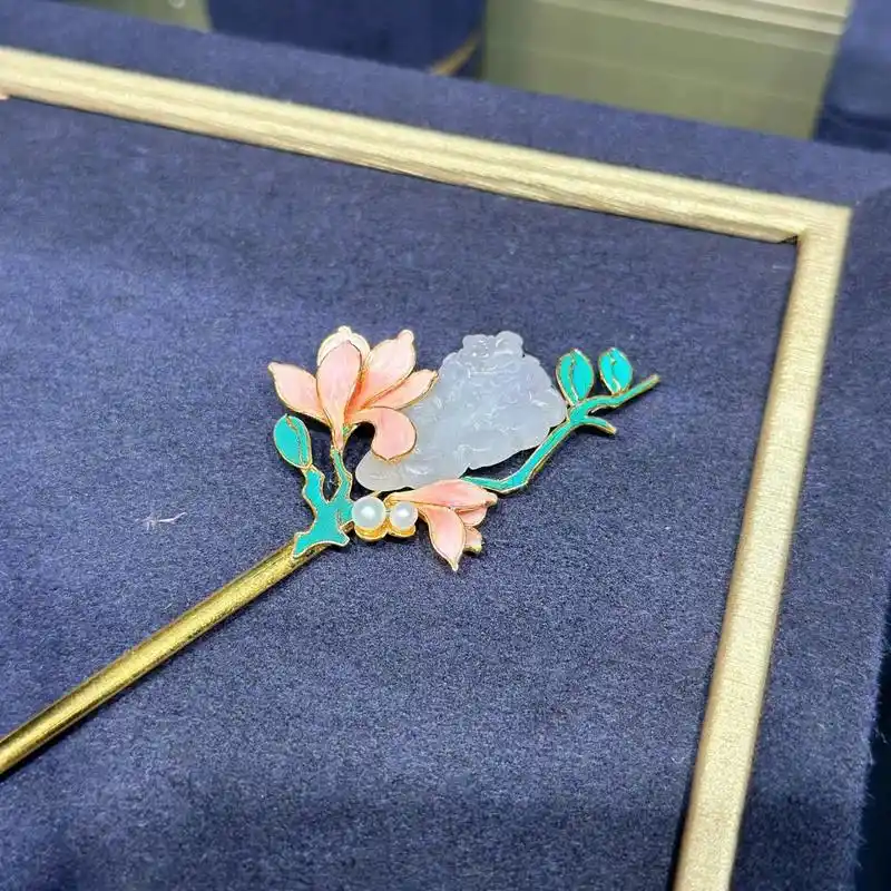 故宫·慈禧·点翠 分享今年九月去故宫看到一些清朝的点翠头饰03