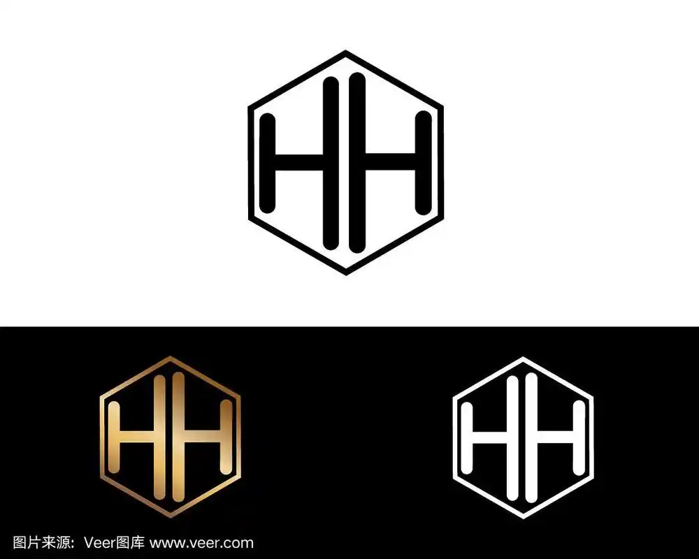 hh六角形字母设计